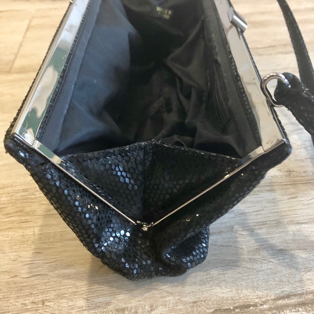 Bebe Black Python Print Bag - image 6